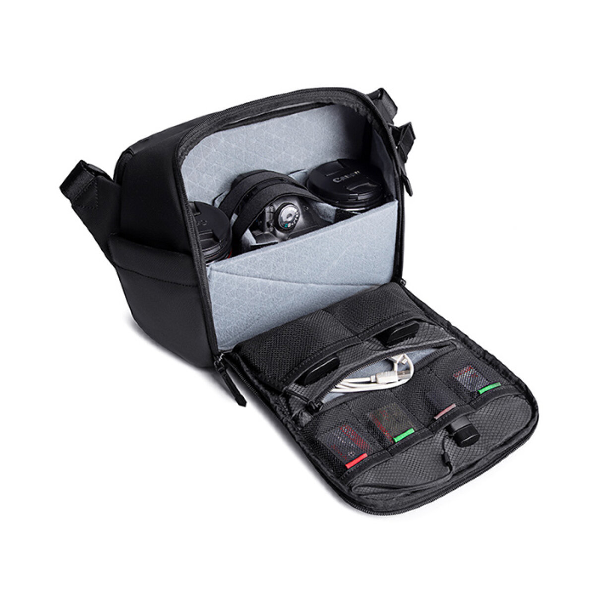 ARCTIC HUNTER τσάντα ώμου K00576 για φωτογραφική μηχανή, 9L, μαύρη - Image 2