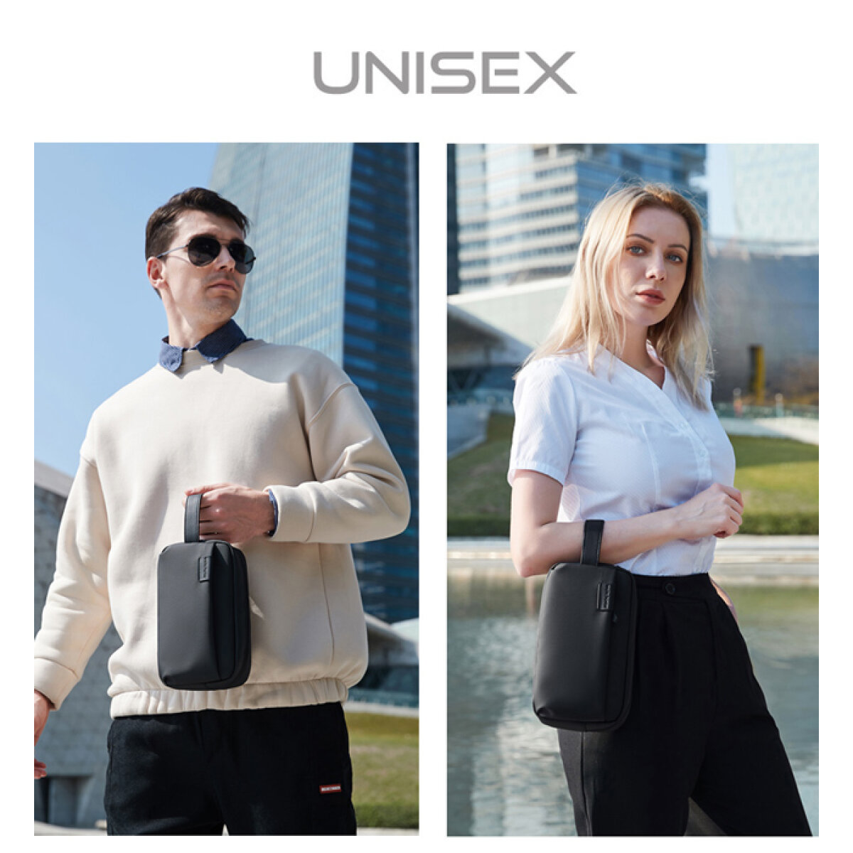 ARCTIC HUNTER τσάντα χειρός K00580, 2.5L, μαύρη - Image 4