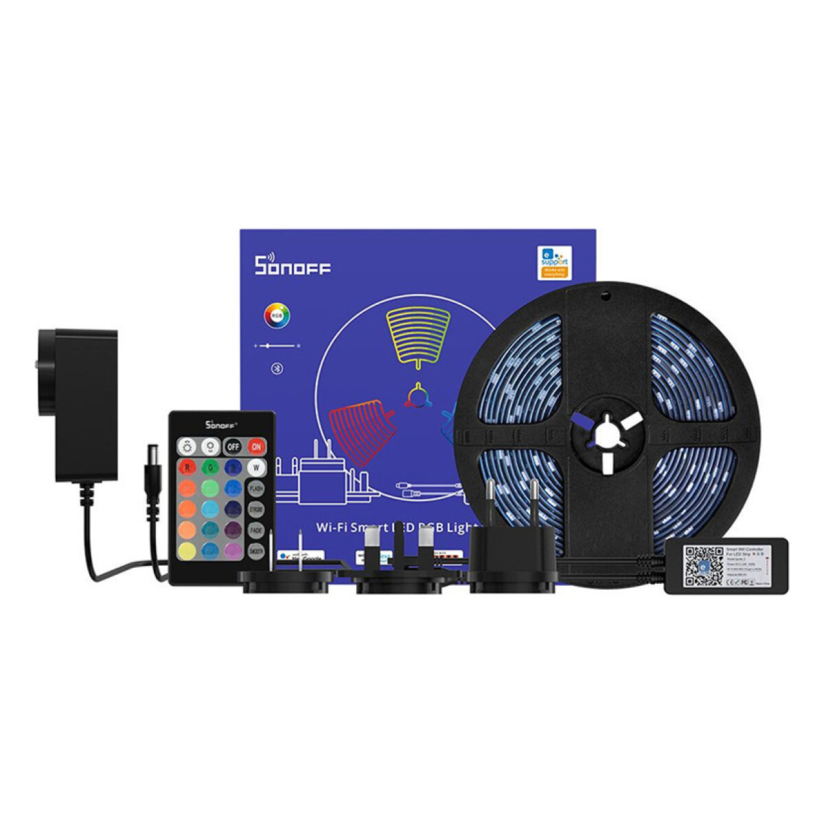 SONOFF smart LED καλωδιοταινία L2-5M, αδιάβροχη, RGB, WiFi & BT, 5m - Image 1