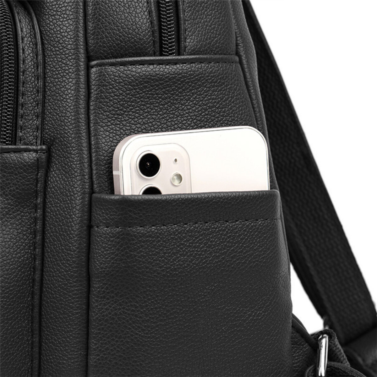 LBAG-0009-1 BALIDAISHU γυναικεία τσάντα πλάτης LBAG-0009, μαύρη - Image 3