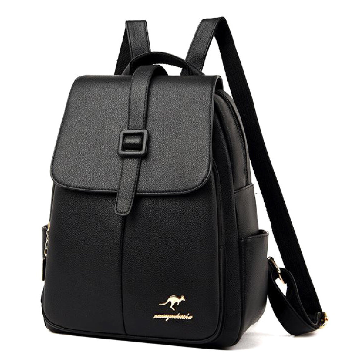 LBAG-0009-2 BALIDAISHU γυναικεία τσάντα πλάτης LBAG-0009, μαύρη - Image 4