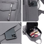 ROXXANI γυναικεία τσάντα πλάτης LBAG-0020, κόκκινη - Image 4