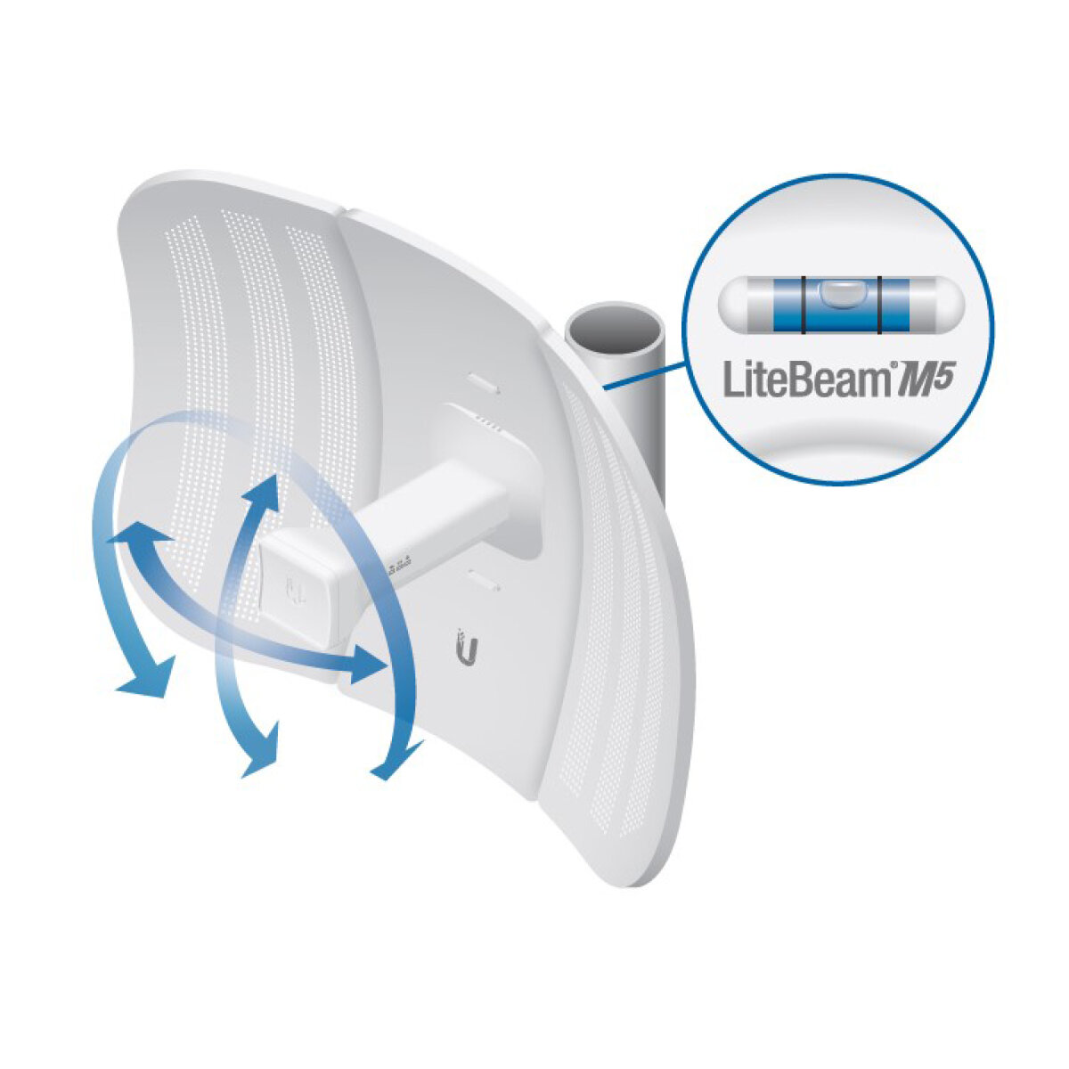 LBE-M5-23-2 UBIQUITI LiteBeam M5 airMAX CPE Access Point LBE-M5-23, 23dBi, 5GHz - Image 2
