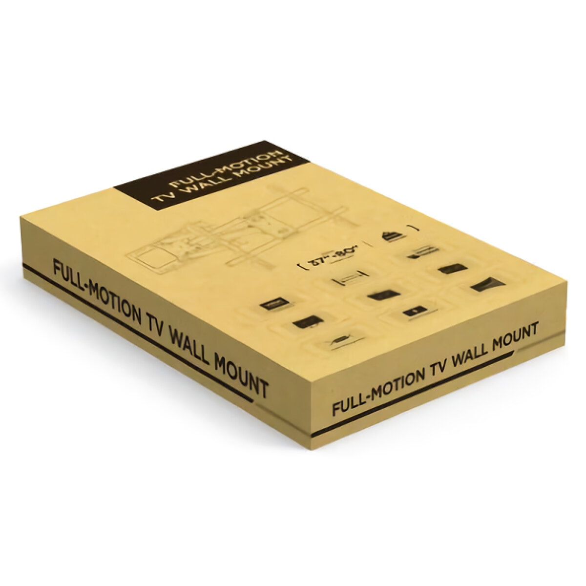 BRATECK επιτοίχια βάση τηλεόρασης LPA69-466, 37-80", 60kg, heavy duty, full motion - Image 7