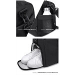 ARCTIC HUNTER τσάντα ταξιδίου LX00537 με θήκη παπουτσιών, 25L, μαύρη - Image 3