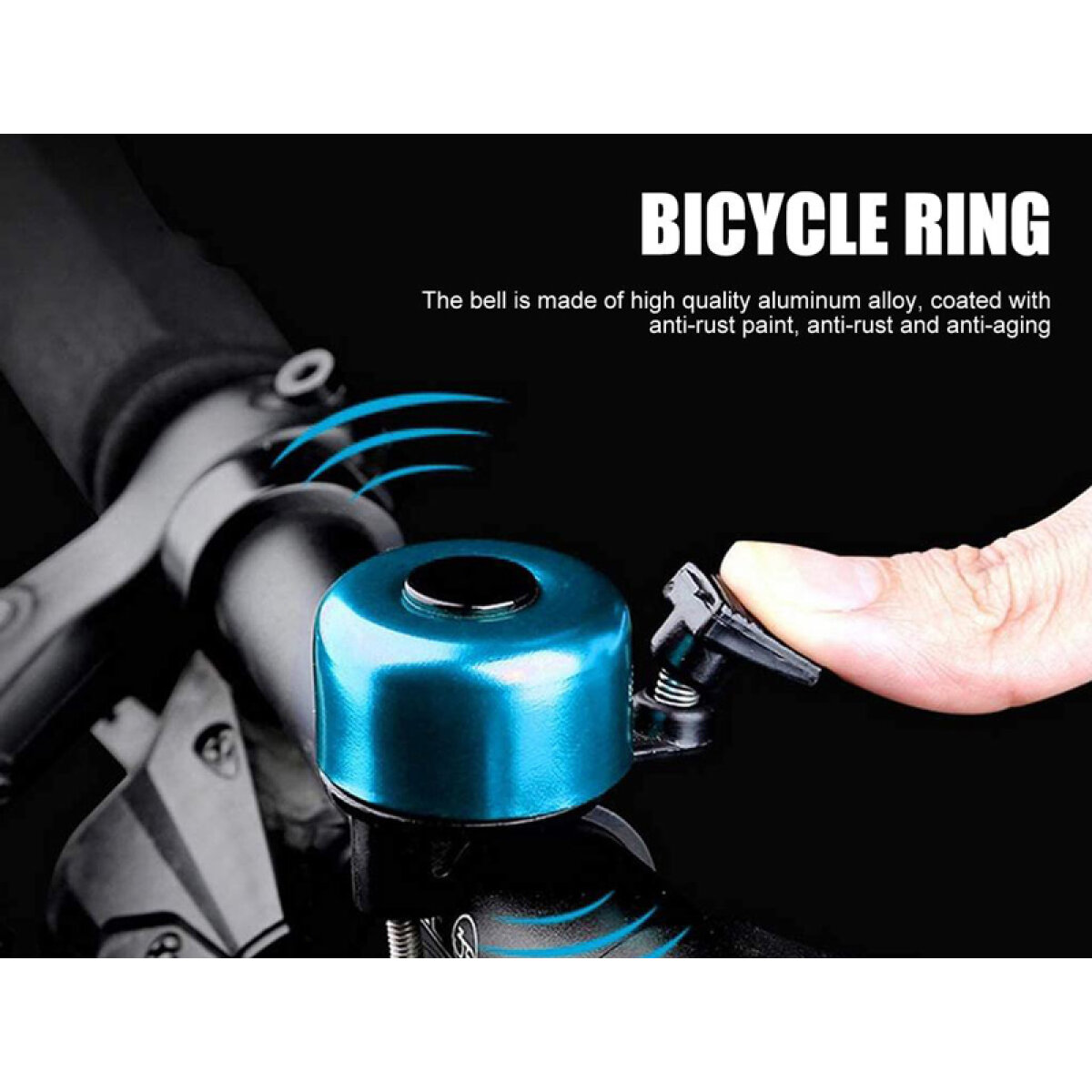 Κουδούνι ποδηλάτου LXETS170, μηχανικό, μεταλλικό, διάφορα χρώματα - Image 2