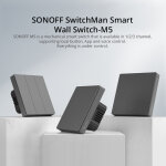 SONOFF smart διακόπτης M5-3C-86, τριπλός, WiFi, γκρι - Image 2