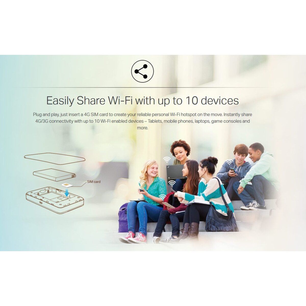 M7350-5 TP-LINK Advanced Mobile WiFi 4G Modem M7350, 2000mAh, Ver. 5.0 - Image 6