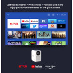 MECOOL smart βιντεοπροβολέας KP2, 1080p FHD, 600 ANSI, Wi-Fi, λευκός - Image 7