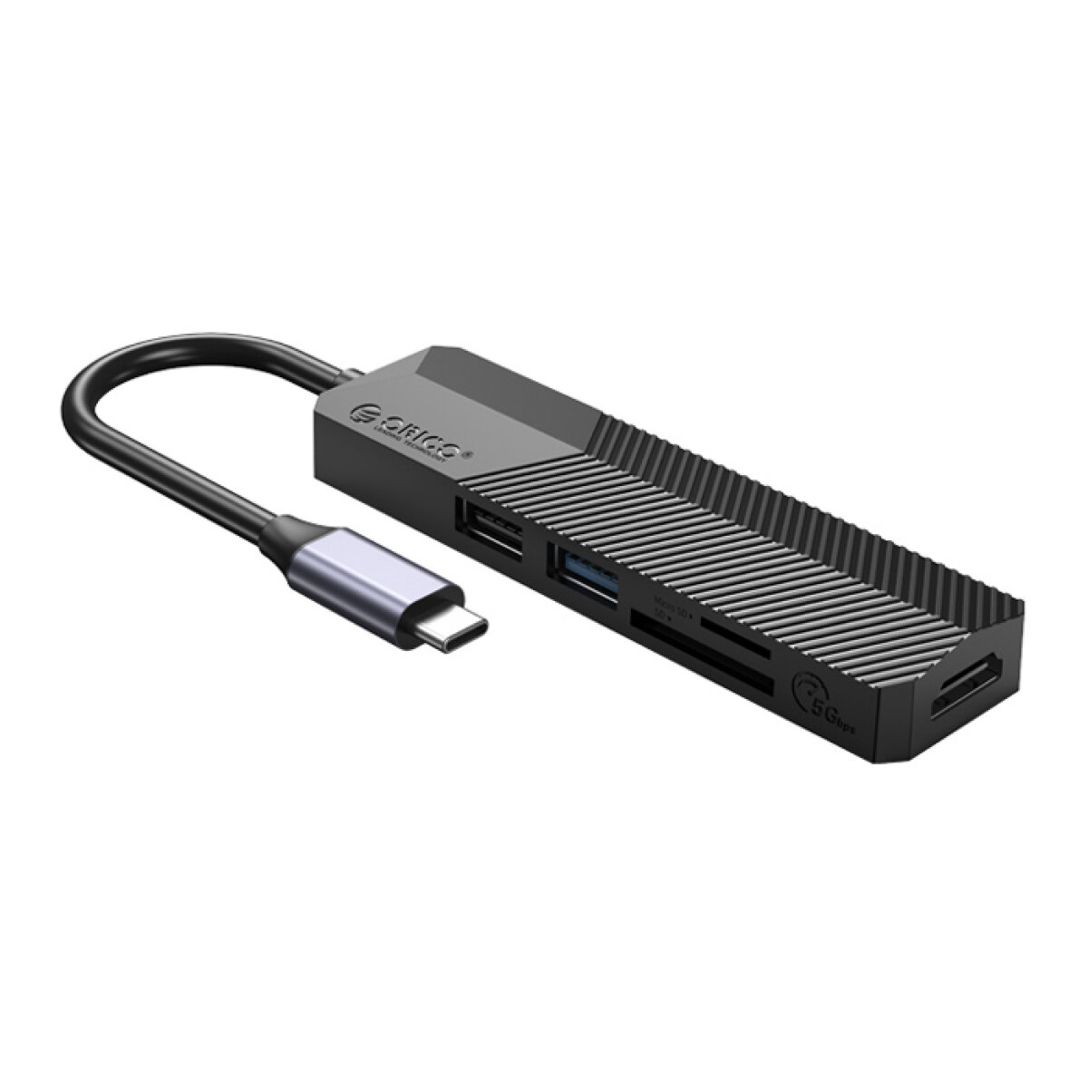 ORICO docking station MDK-5P, 5 θυρών, USB-C σύνδεση, 4K, μαύρο - Image 1