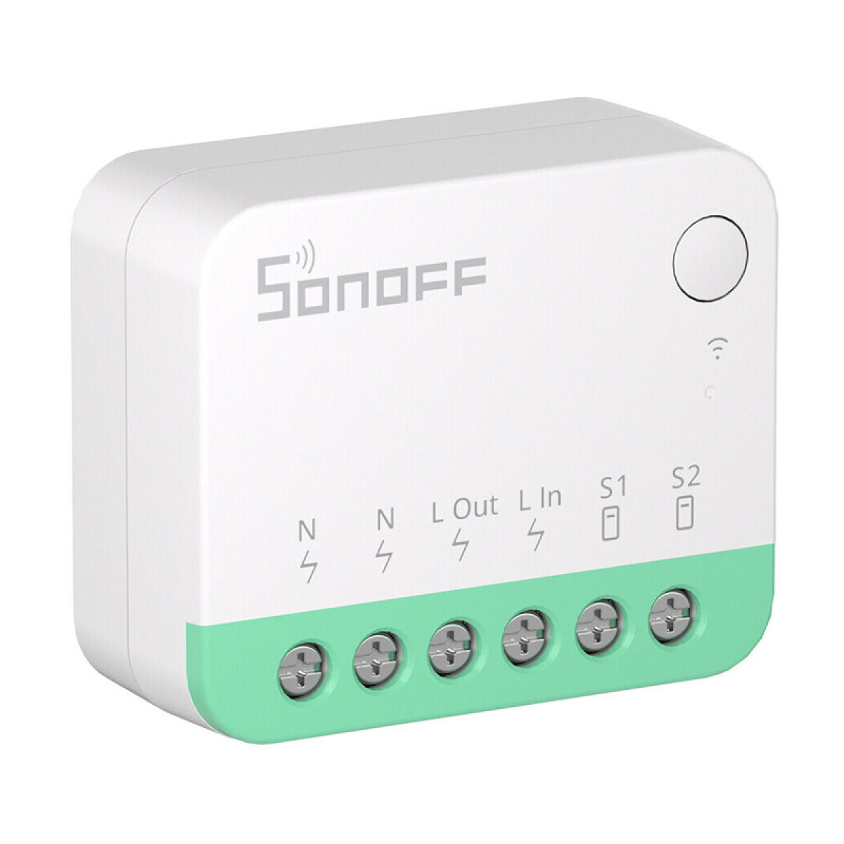 MINIR4M SONOFF smart διακόπτης MINIR4M, 2 κανάλια, Wi-Fi, 10A, λευκός - Image 1