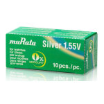MURATA μπαταρία Silver Oxide για ρολόγια SR927, 1.55V, No395/399, 10τμχ - Image 2