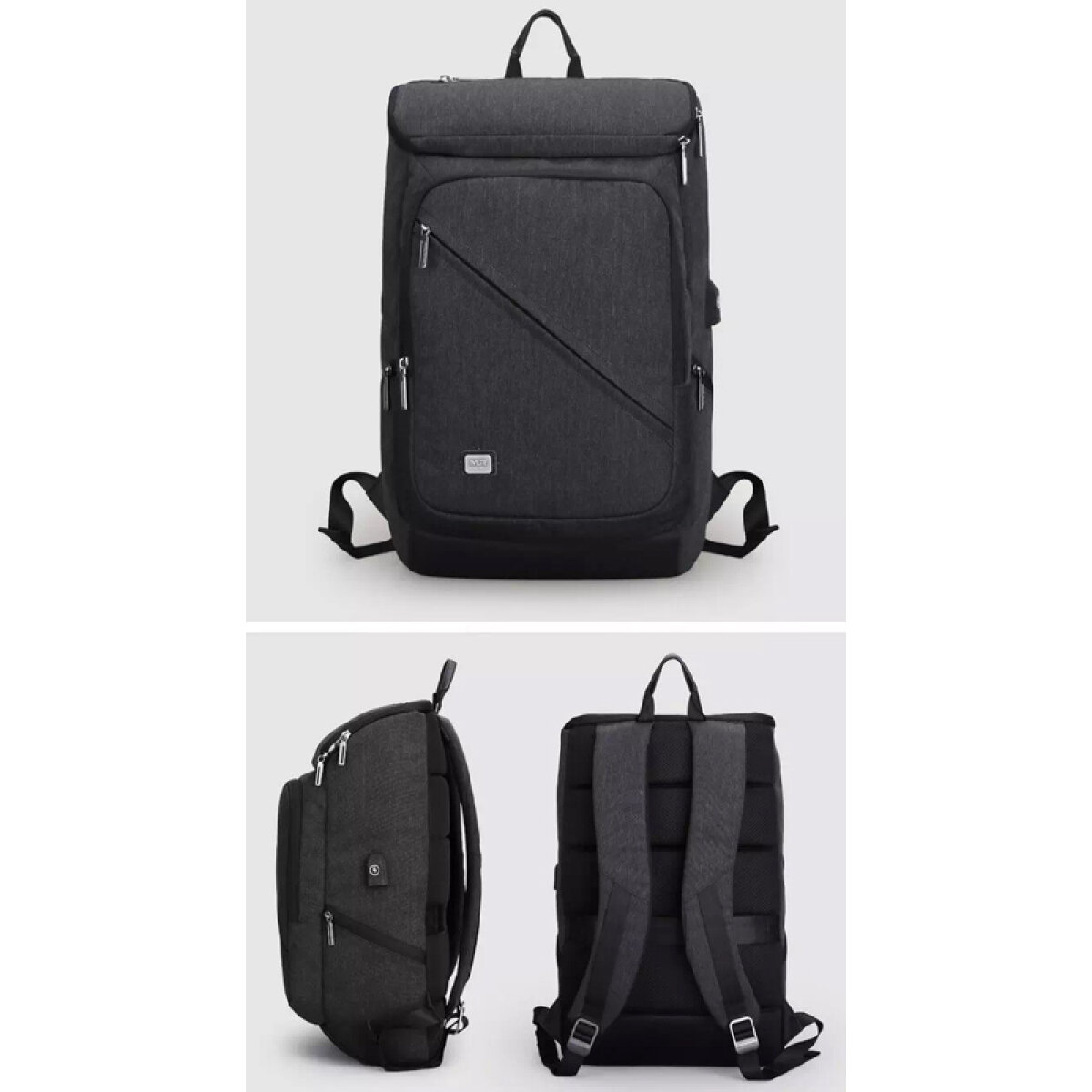 MR6545-00-2 MARK RYDEN τσάντα πλάτης MR6545, με θήκη laptop 15.6", μαύρη - Image 3