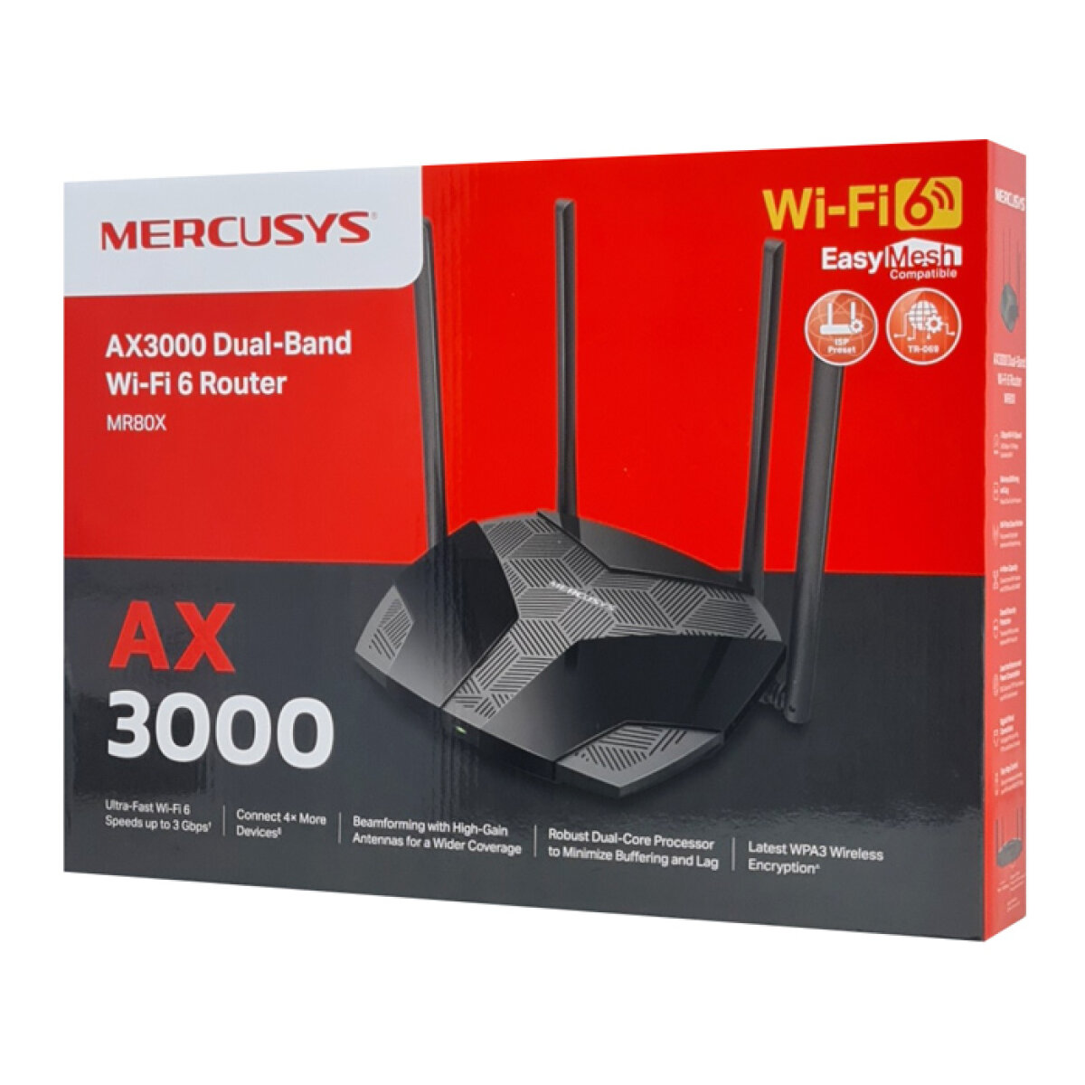 MERCUSYS router MR80X, Wi-Fi 6, 3Gbps AX3000, Dual Band - Image 5