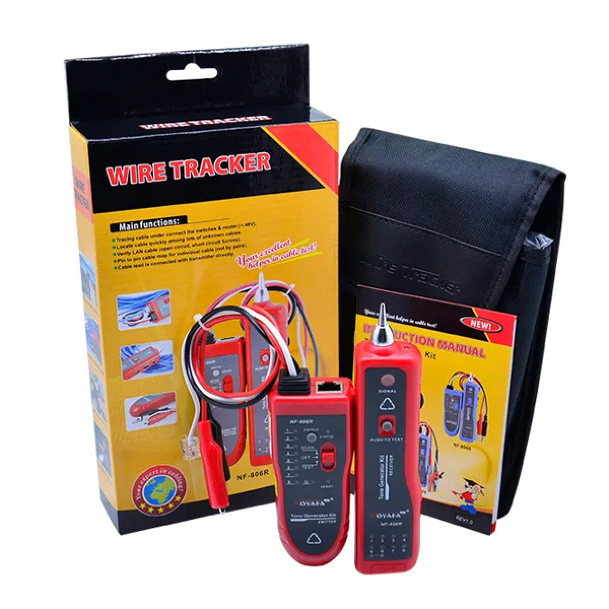 NF-806-3 NOYAFA tester καλωδίων δικτύου NF-806 για RJ45 & RJ11 - Image 4