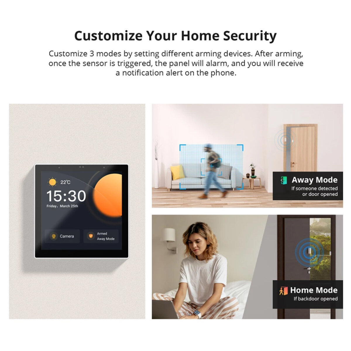 SONOFF smart panel ελέγχου NSPanel Pro, οθόνη αφής, Wi-Fi, Zigbee, μαύρο - Image 8