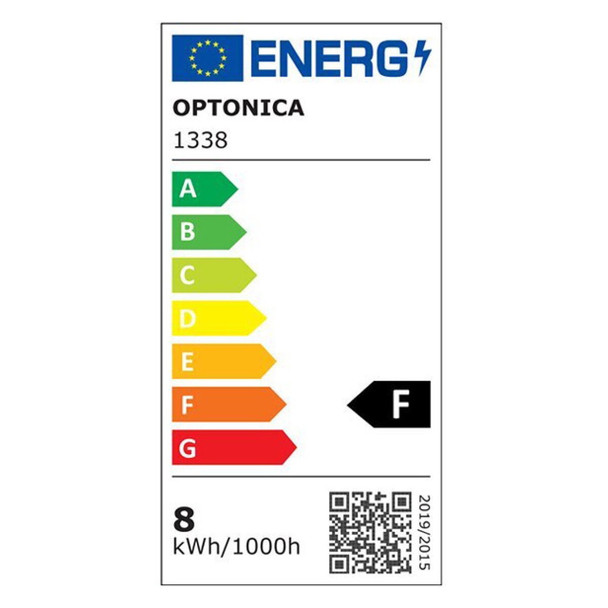 OPT-1338-1 OPTONICA LED λάμπα G45 1338, 8W, 2700K, 710lm, E27 - Image 2