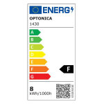 OPTONICA LED λάμπα candle C37 1430, 8W, 2700K, 710lm, E14 - Image 2