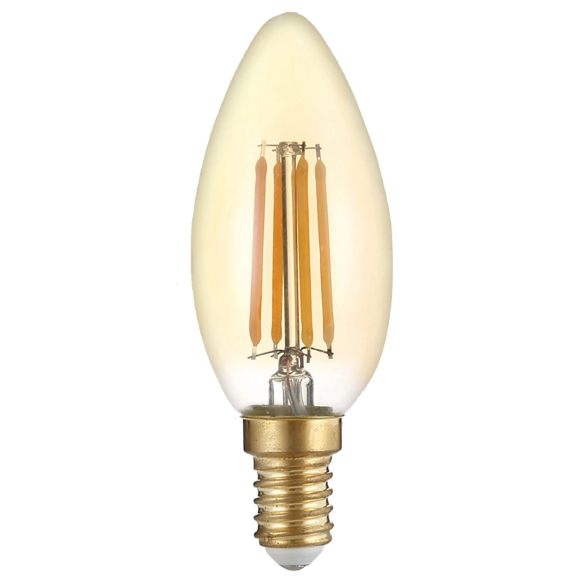 OPTONICA LED λάμπα Candle C35 Filament 1490, 4W, 2500K, E14, 400lm - Image 1