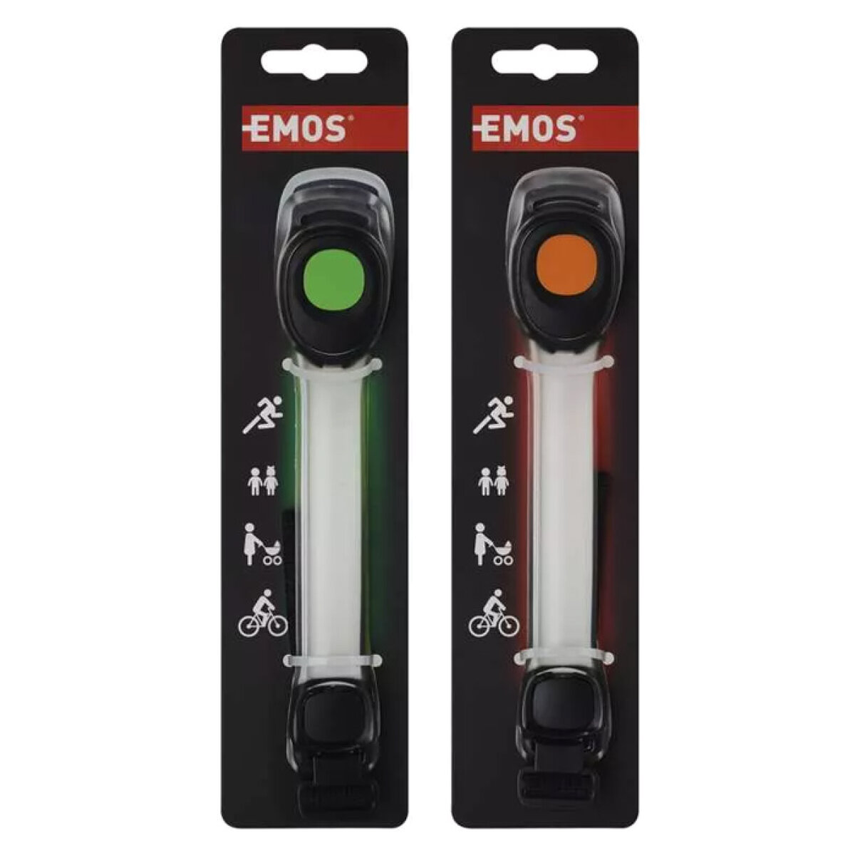 P4713-4 EMOS LED armband P4713, 2 λειτουργίες, 10lm, πράσινο & πορτοκαλί, 1τμχ - Image 5