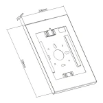 BRATECK επιτοίχια βάση tablet PAD34-01, αντικλεπτική, 9.7-11", λευκή - Image 6