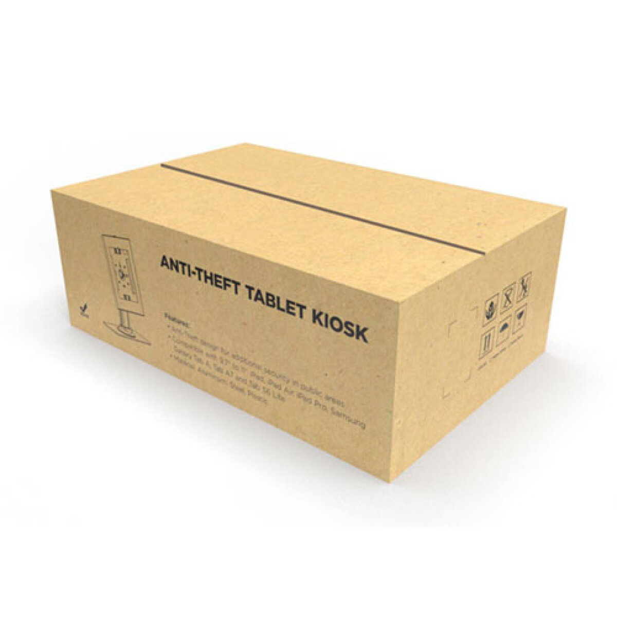 BRATECK επιτραπέζια βάση tablet PAD34-03, αντικλεπτική, 9.7-11", λευκή - Image 8