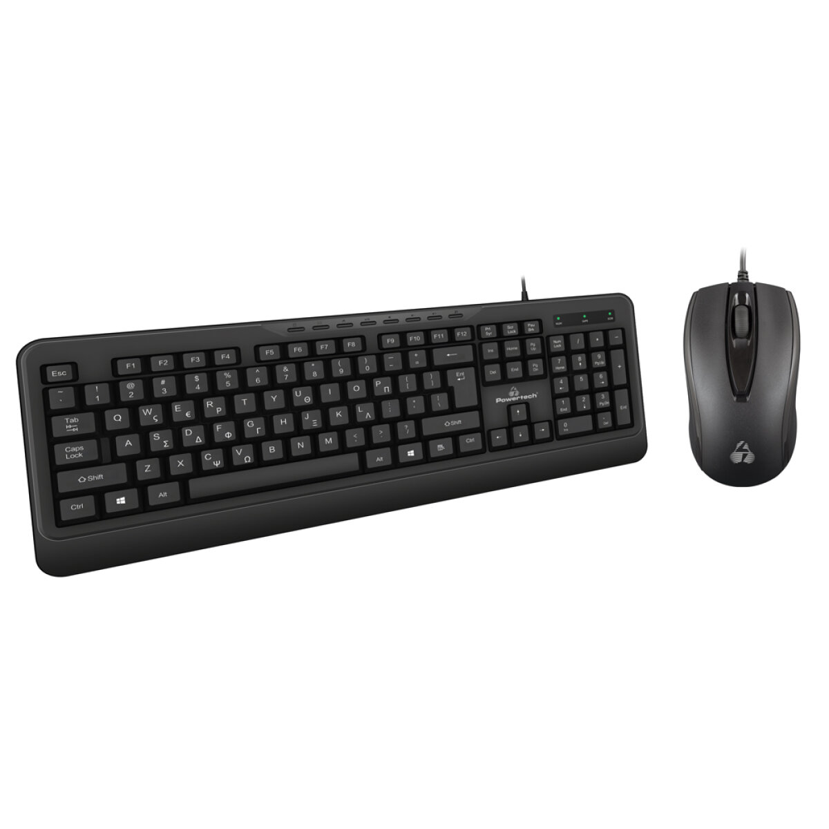 PT-1067-1 POWERTECH set ποντίκι & πληκτρολόγιο PT-1067, ενσύρματο, 1000DPI, μαύρο - Image 2