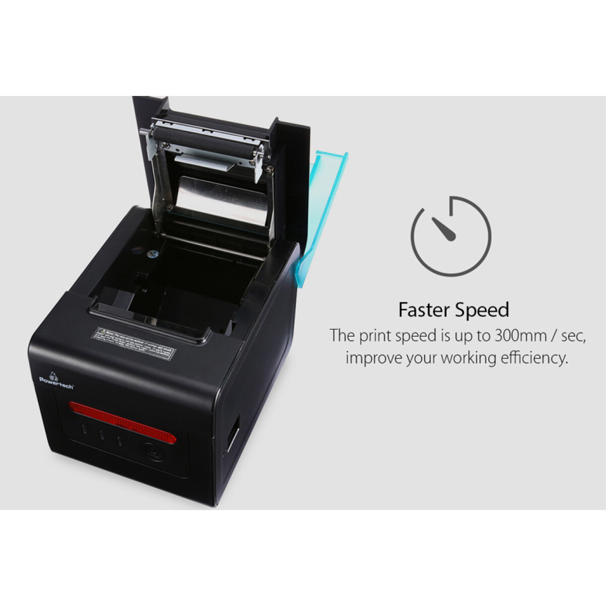 POWERTECH θερμικός εκτυπωτής κουζίνας PT-1107, USB/Bluetooth/Ethernet/WiFi/Serial - Image 3