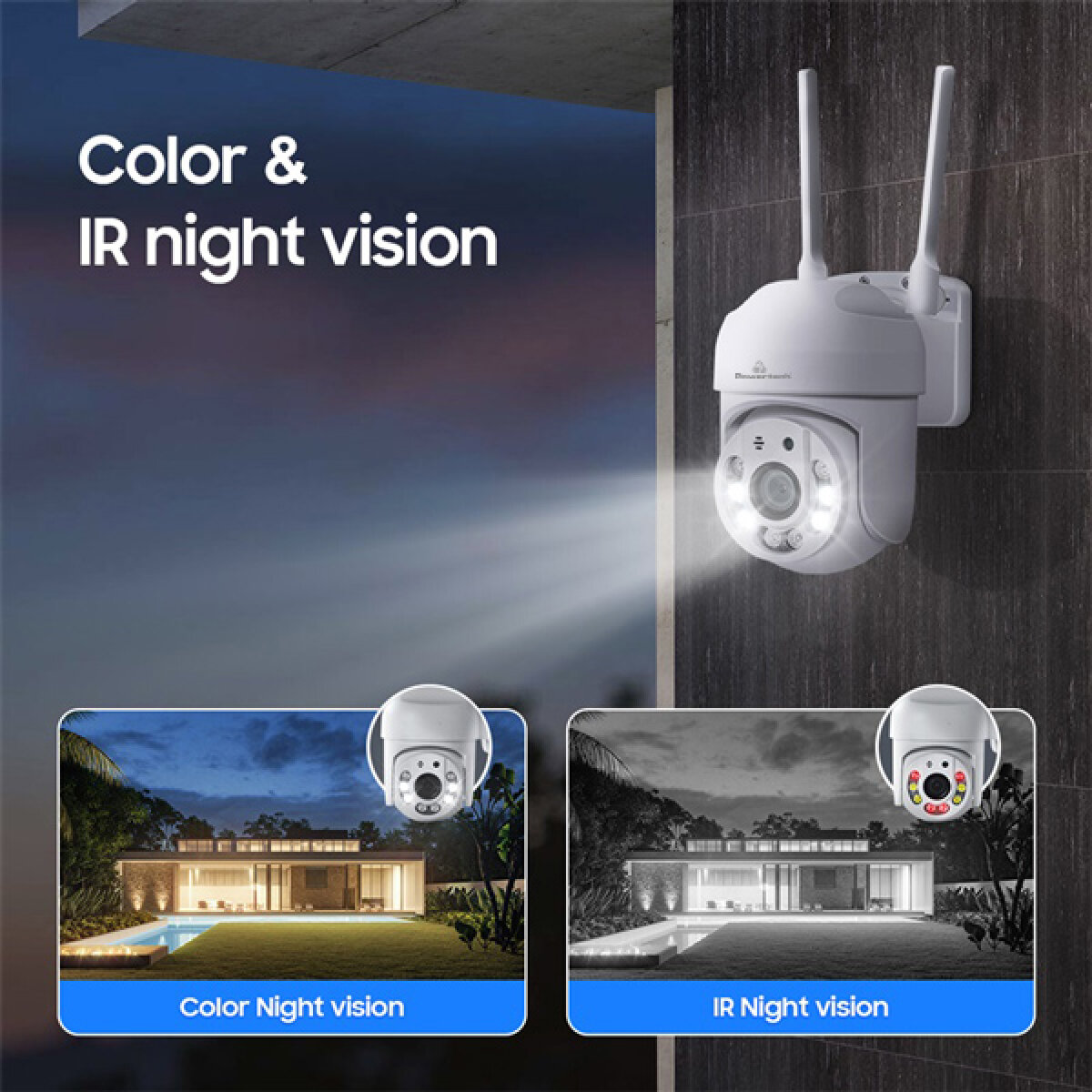 PT-1144-1 POWERTECH smart κάμερα PT-1144, 2MP, Wi-Fi, PTZ, IP65 - Image 2