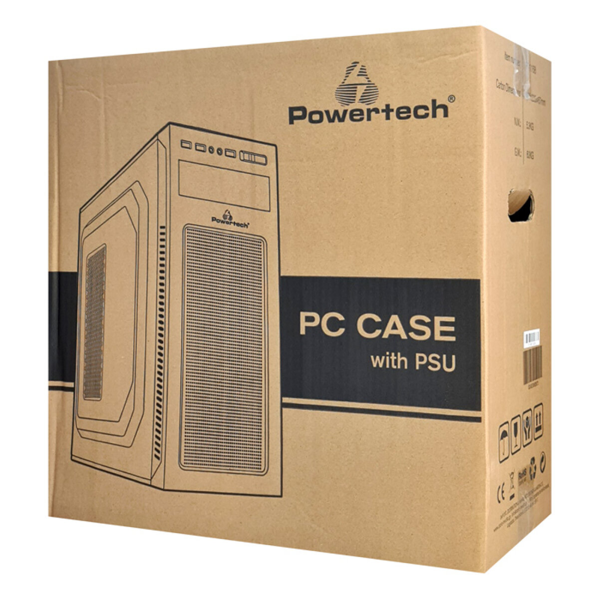 PT-1168-6 POWERTECH PC Case PT-1168 με 550W PSU, ATX, 418x200x416mm, μαύρο - Image 8