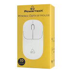 POWERTECH ασύρματο ποντίκι PT-1184, USB δέκτης, 1000DPI, λευκό - Image 5