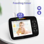 POWERTECH ενδοεπικοινωνία μωρού PT-1187, κάμερα & οθόνη 3.5", 480p, PTZ - Image 5