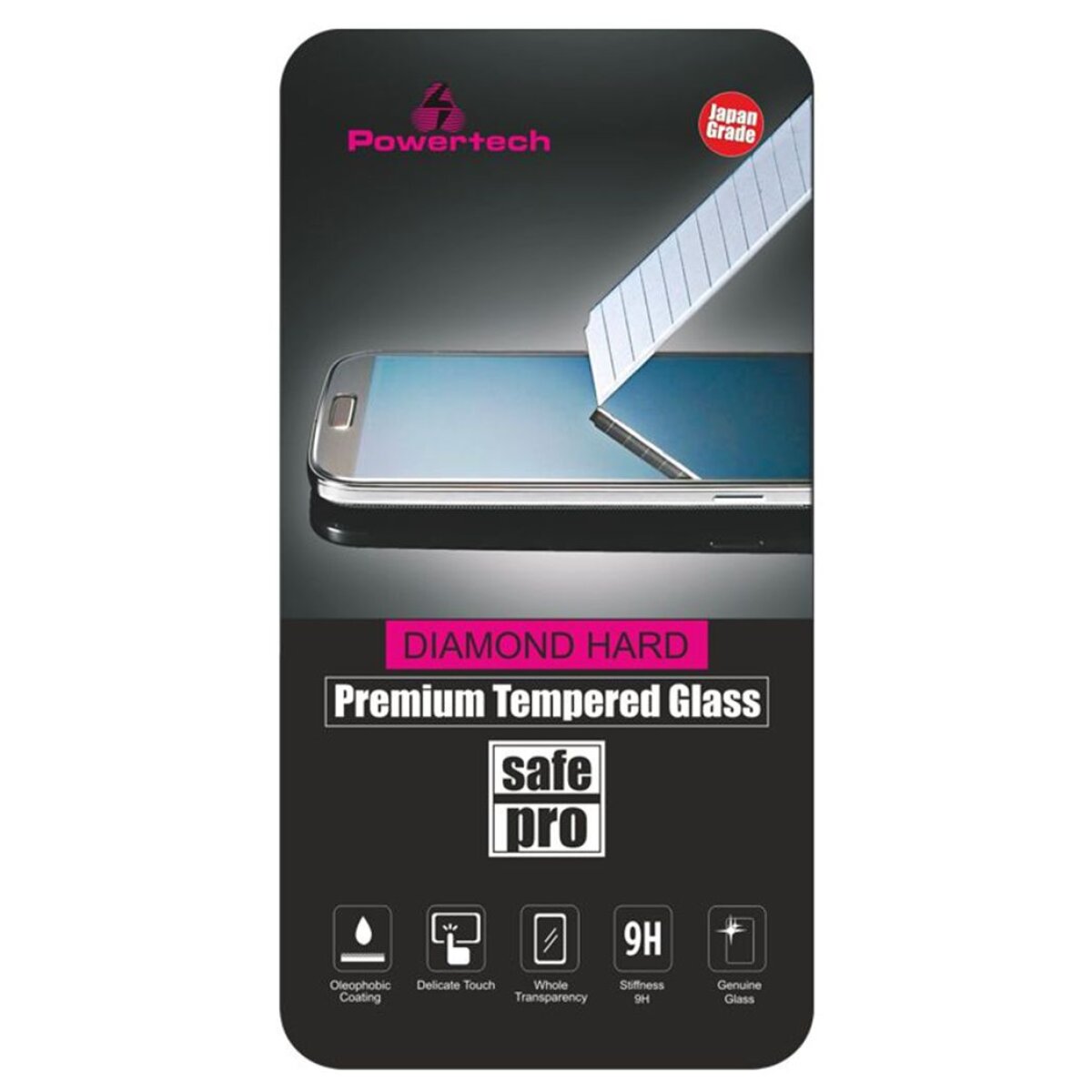 PT-254 POWERTECH Tempered Glass 9H(0.33MM) - IPhone 4 & 4s - Image 1