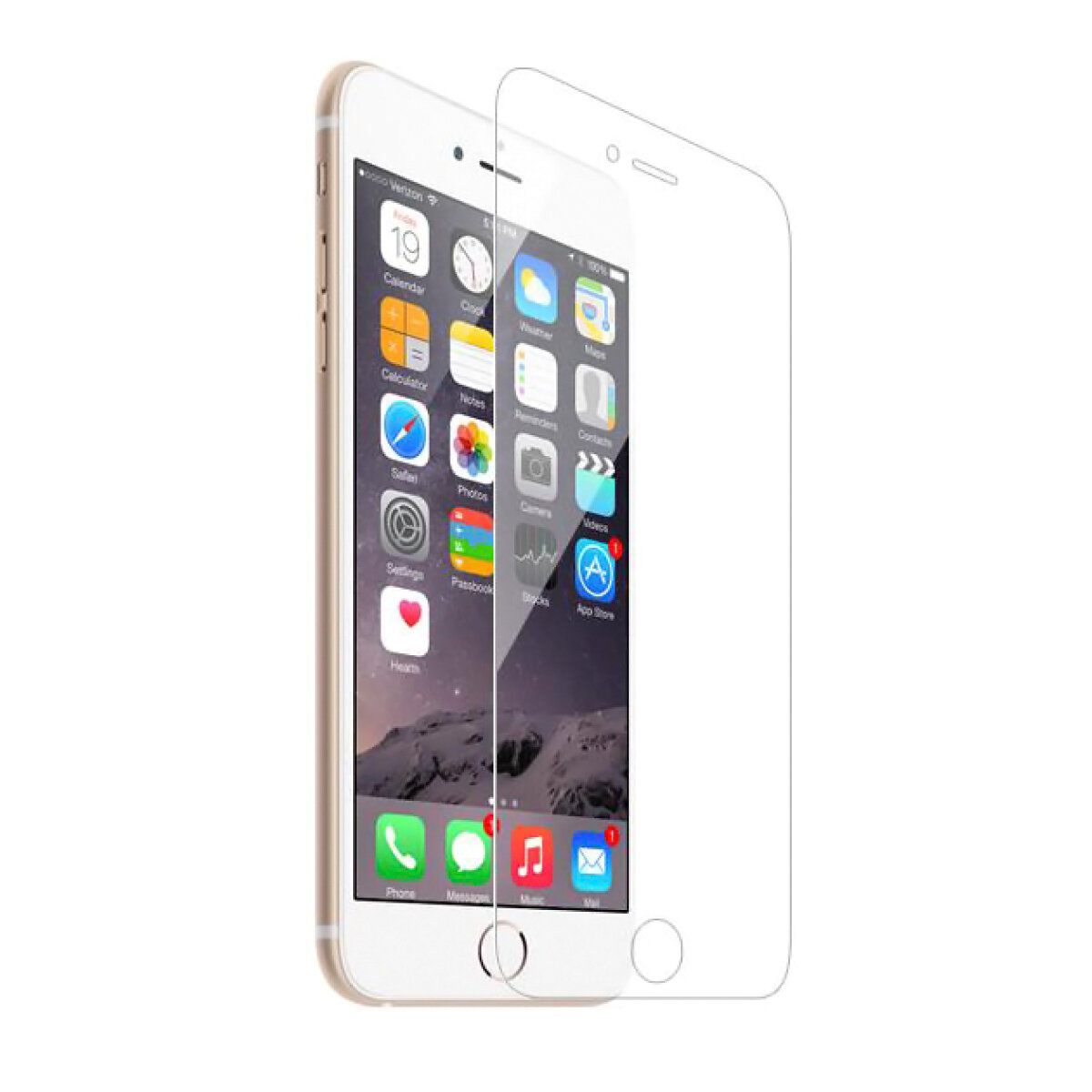 PT-554 POWERTECH Tempered Glass 9H(0.33MM) 2.5D, iPhone 6 & 7 - Image 1