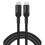 POWERTECH καλώδιο USB-C PTR-0135, PD 60W, 10Gbps, copper, 1m, μαύρο
