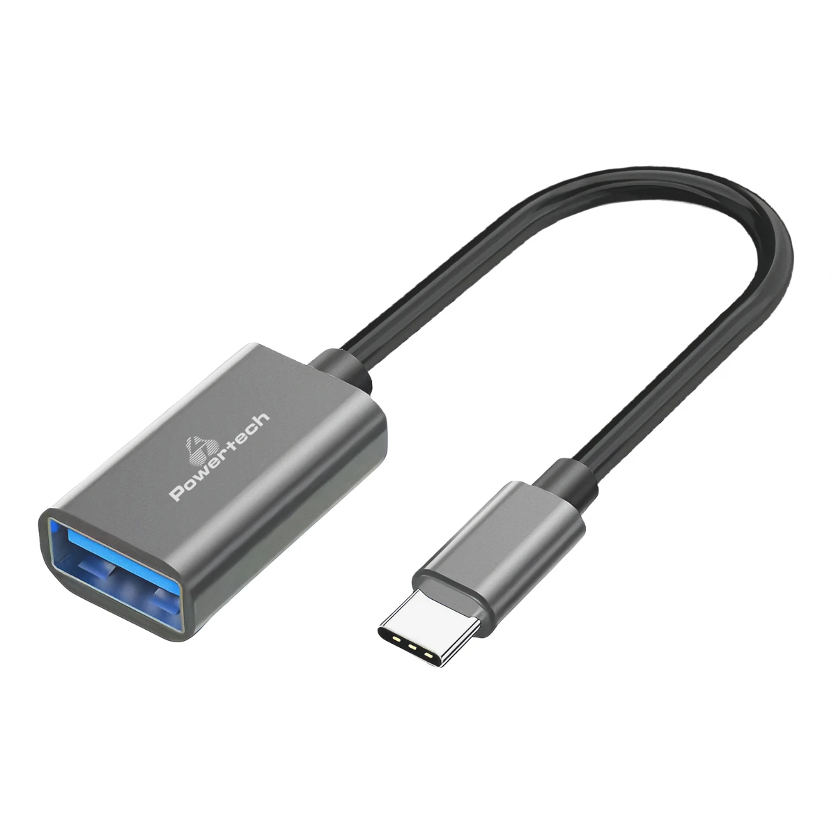 POWERTECH αντάπτορας USB-C σε USB 3.0 PTR-0146, 10 Gbps, γκρι - Image 1