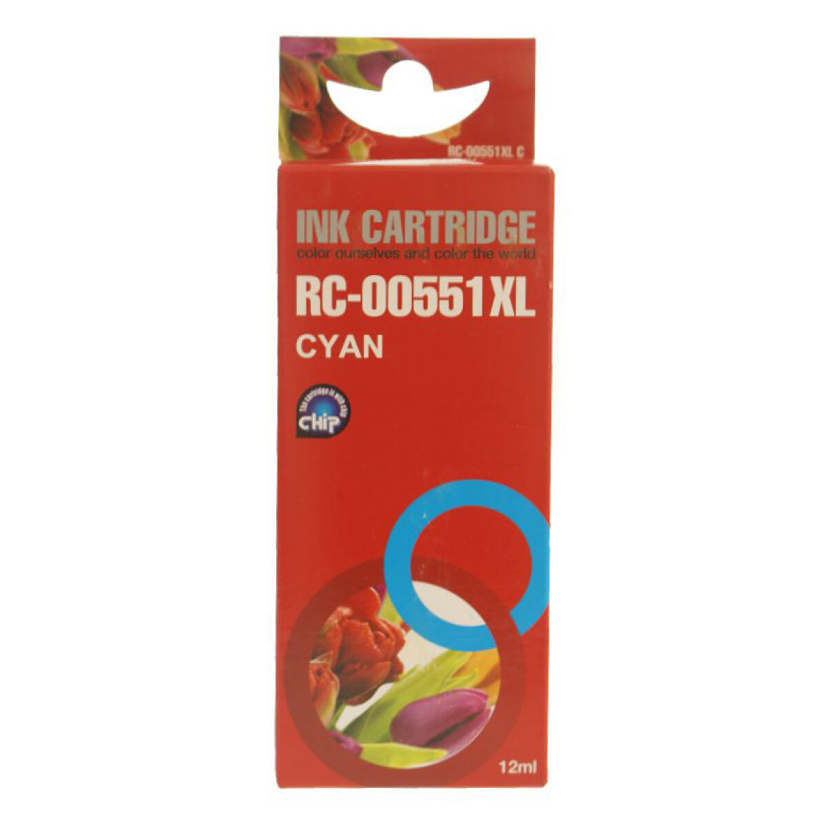 RC-00551XLC-2 Συμβατό InkJet για Canon CLI-551, 12ml, κυανό - Image 2