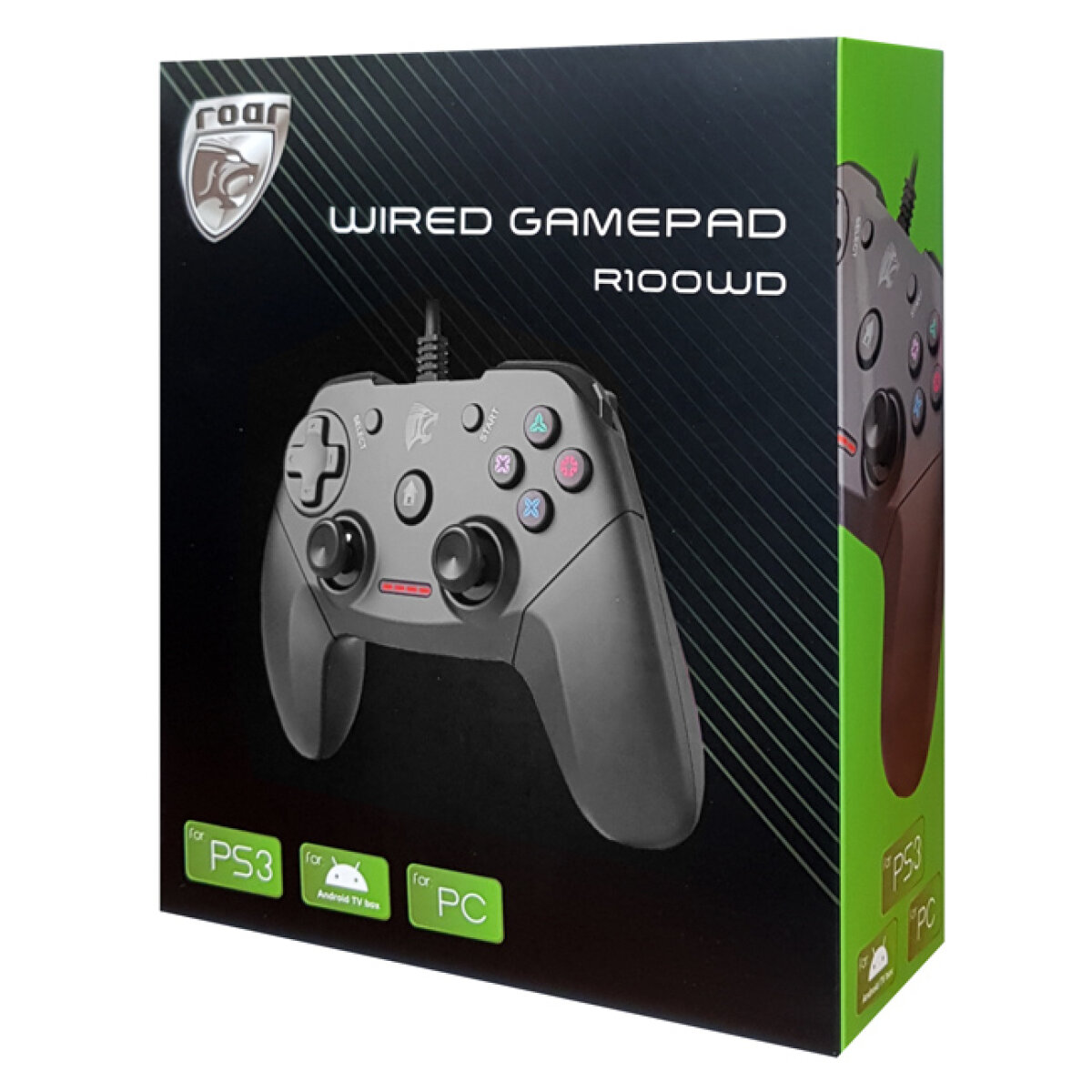 ROAR ενσύρματο gamepad R100WD, με vibration, PC, PS3 & Android TV box - Image 4