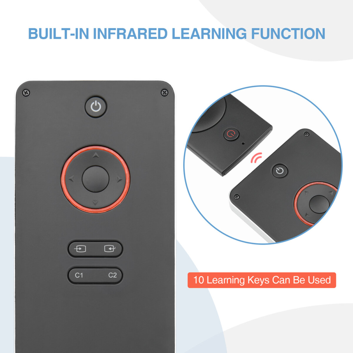 RIITEK ασύρματο mini πληκτρολόγιο K06, backlit, Bluetooth/2.4GHz, μαύρο - Image 2