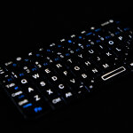 RIITEK ασύρματο mini πληκτρολόγιο K06, backlit, Bluetooth/2.4GHz, μαύρο - Image 4