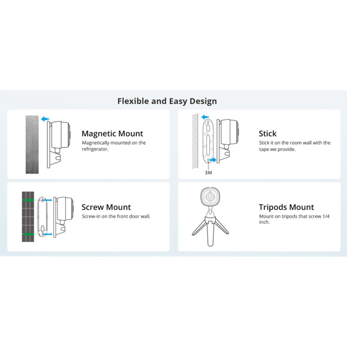 SONOFF smart κάμερα S-CAM με ηχητικό συναγερμό, 1080p FHD, Wi-Fi - Image 6