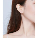 BAMOER σκουλαρίκια κρίκοι SCE710, 30mm, ασήμι 925, ασημί - Image 2