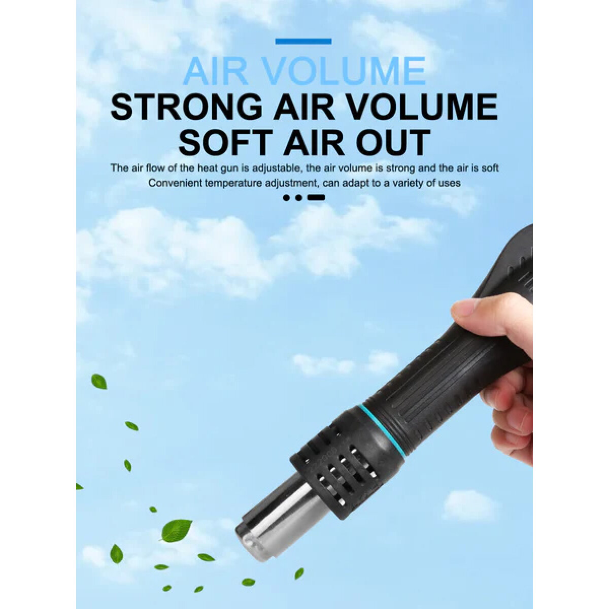 SGN-212-3 SUGON σταθμός συγκόλλησης 212 με κολλητήρι & air gun, 760W, 200-450 °C - Image 4