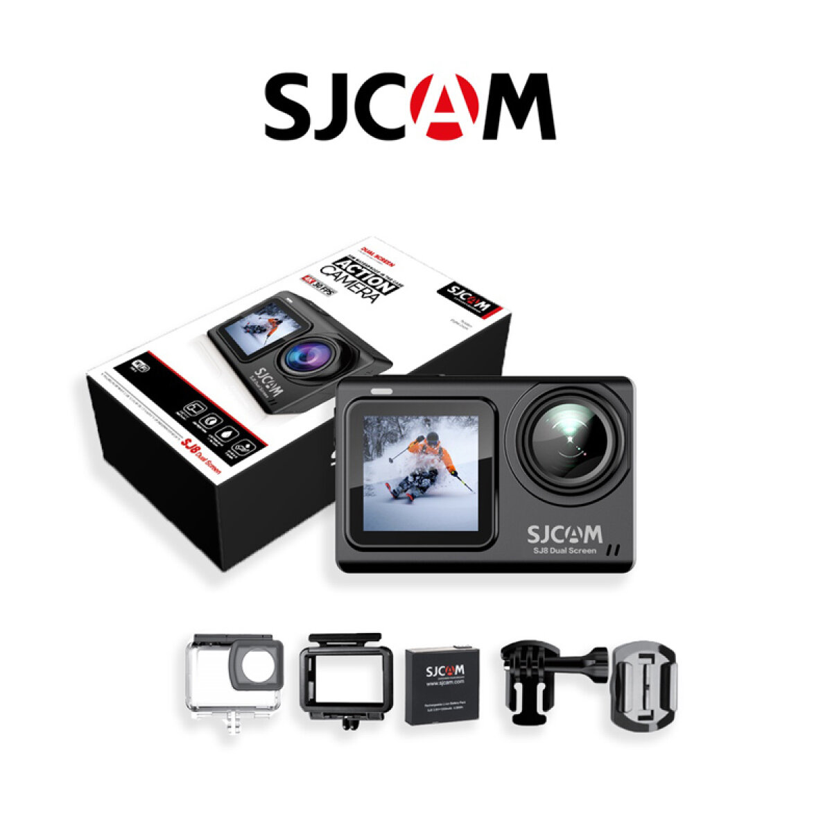 SJ-SJ8-6 SJCAM action camera SJ8, 2x οθόνες, 4K, 20MP, Wi-Fi, αδιάβροχη, μαύρη - Image 7