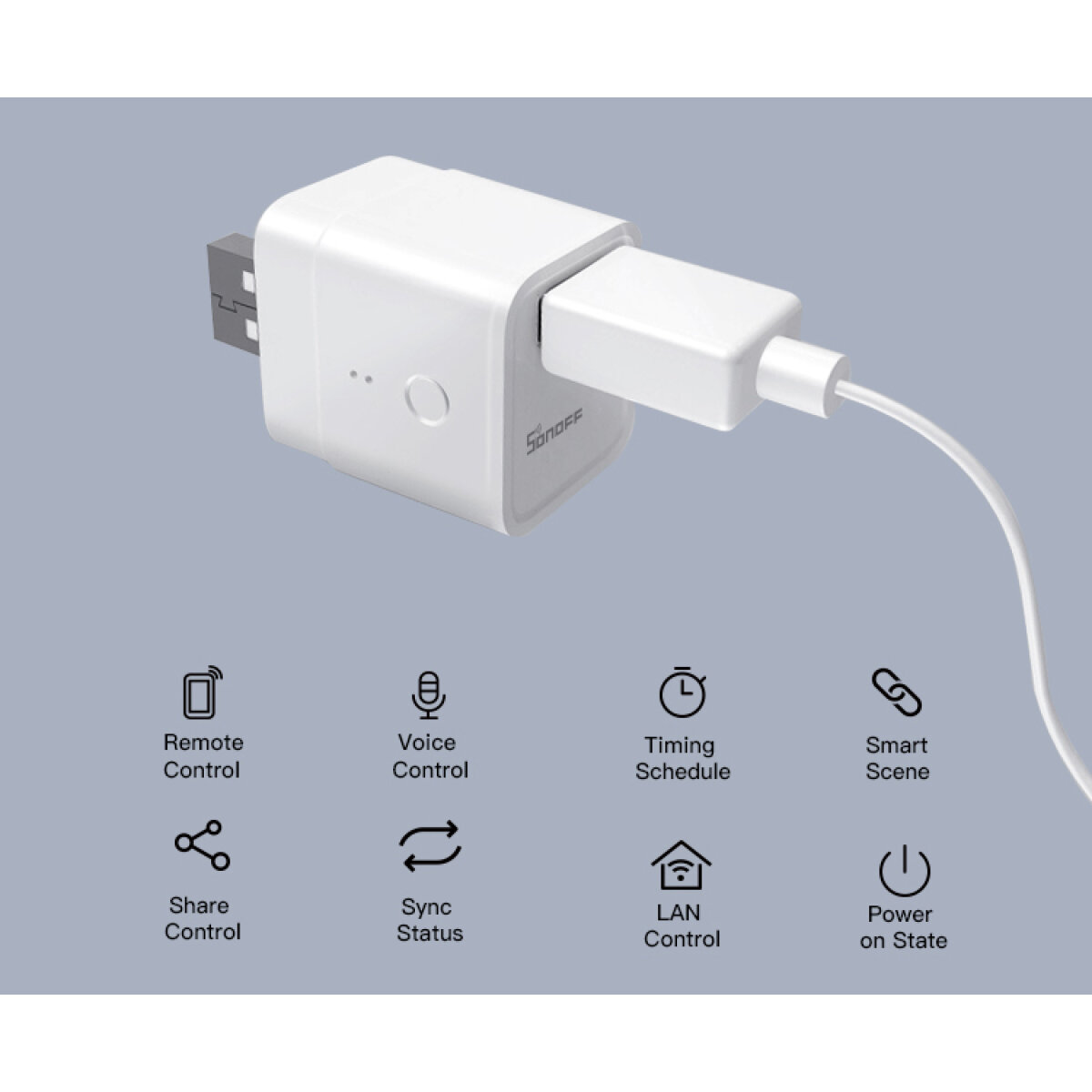 SNF-MICRO-4 SONOFF Smart USB adapter Micro, 5V, Wireless - Image 5
