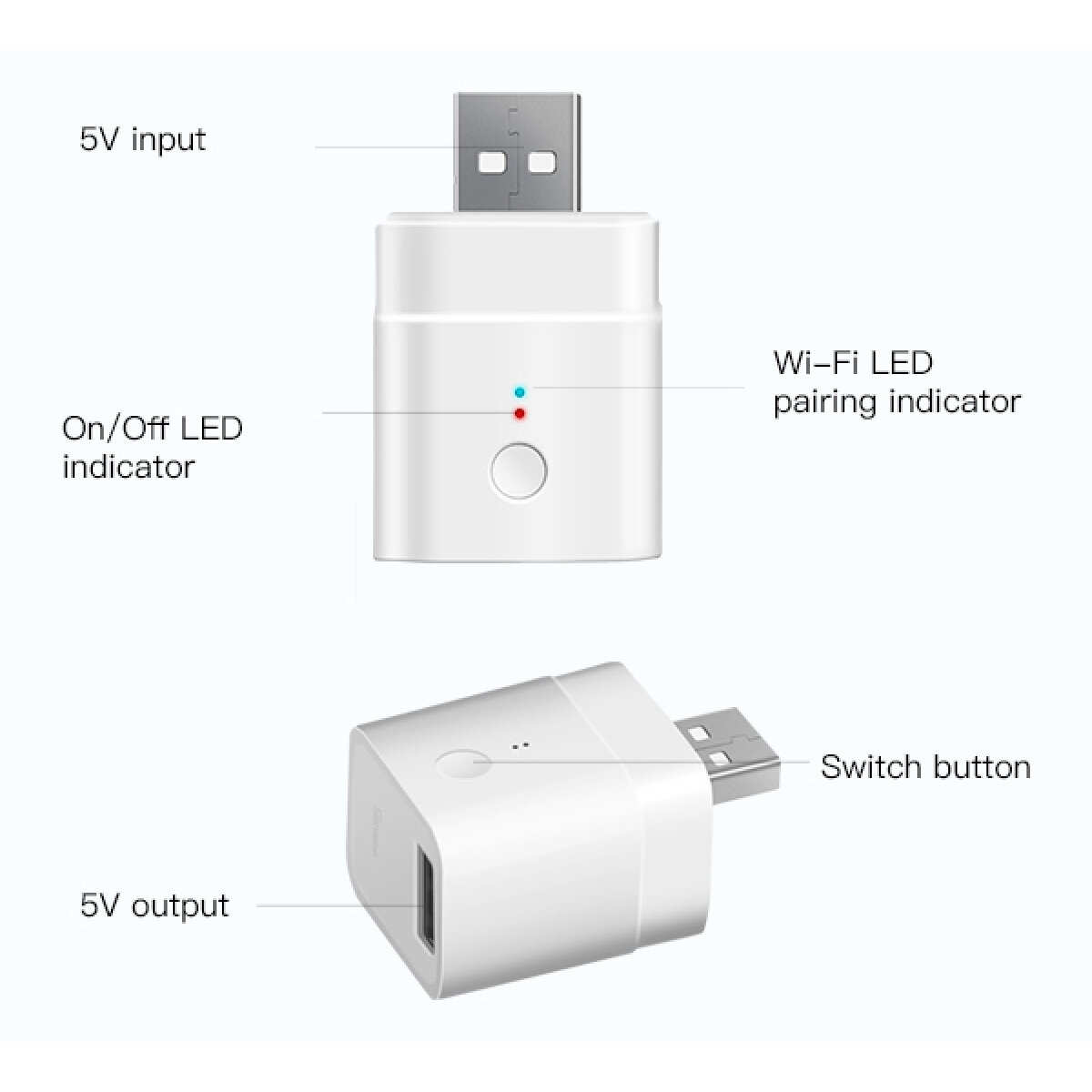 SNF-MICRO-8 SONOFF Smart USB adapter Micro, 5V, Wireless - Image 9