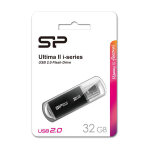 SILICON POWER USB Flash Drive Ultima II-I, 32GB, USB 2.0, μαύρο - Image 2