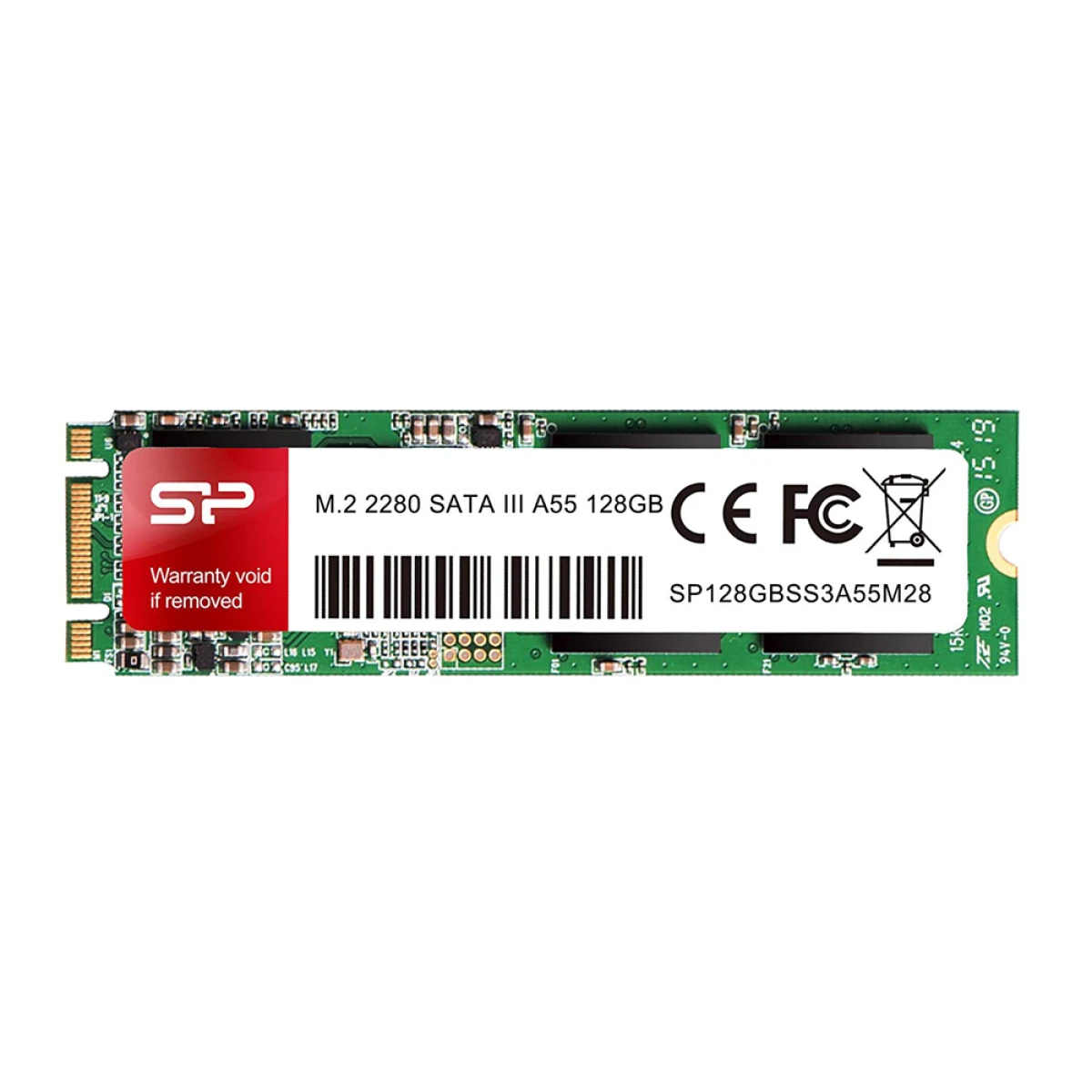 SILICON POWER SSD A55, 128GB, M.2 2280, SATA III, 560-530MB/s - Image 1