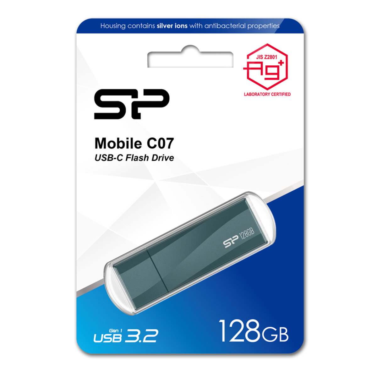 SP128GBUC3C07V1D-3 SILICON POWER USB-C Flash Drive Mobile C07, 128GB, USB 3.2, μπλε - Image 4