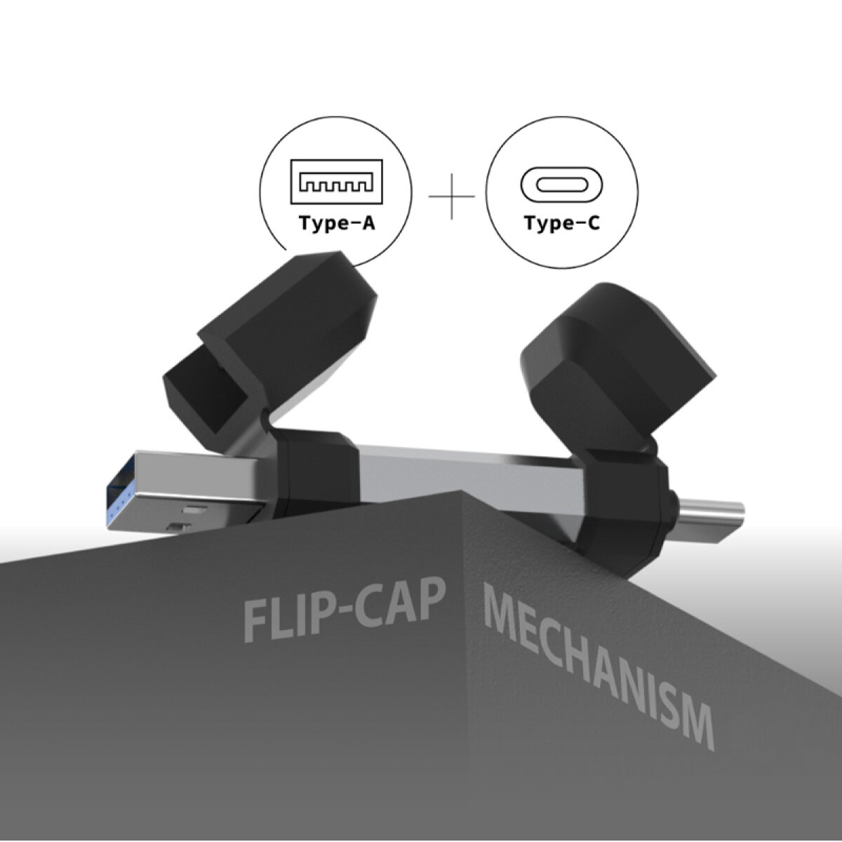 SP256GBUC3C51V1S-2 SILICON POWER USB Flash Drive C51, USB/USB-C, 256GB, 200MBps, ασημί - Image 3